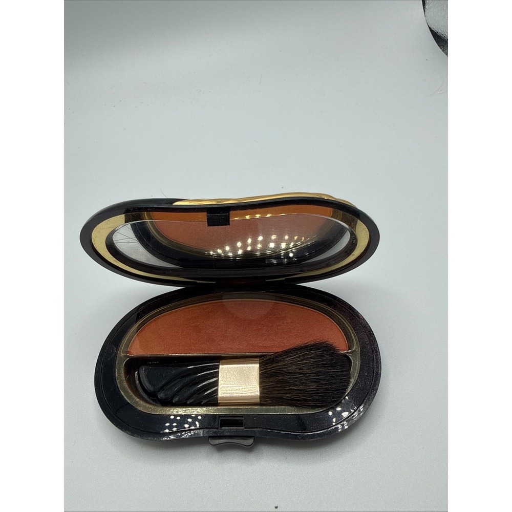 Elizabeth Arden Cheekcolor Naturals Blush Cyclamen Vintage Black Gold Compact
